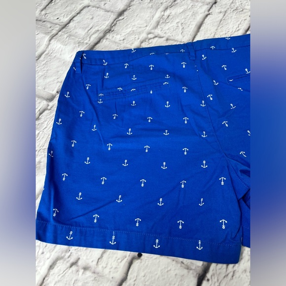 Old navy women’s nautical print blue short size 16 - Picture 6 of 7